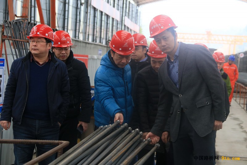 江西省、福建省交通质监局观摩组至北新路桥福建顺邵高速项目第三项目部预制梁场观摩