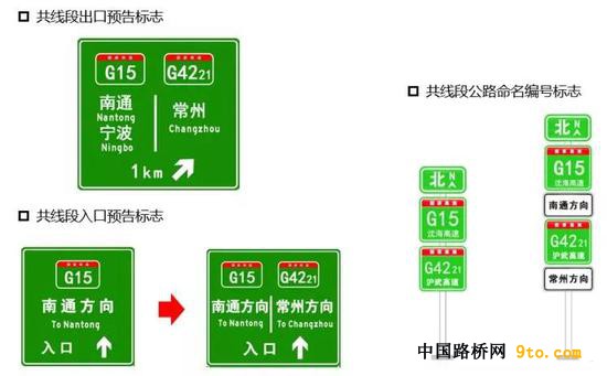 G4221与G15共线段交通标志更换设计示例&uarr;