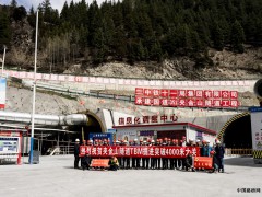 国道351夹金山隧道平导洞TBM掘进突破4000米大关